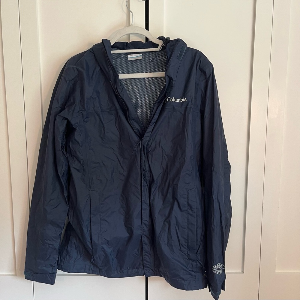 Columbia Blue Ski Snow Jacket with Hood